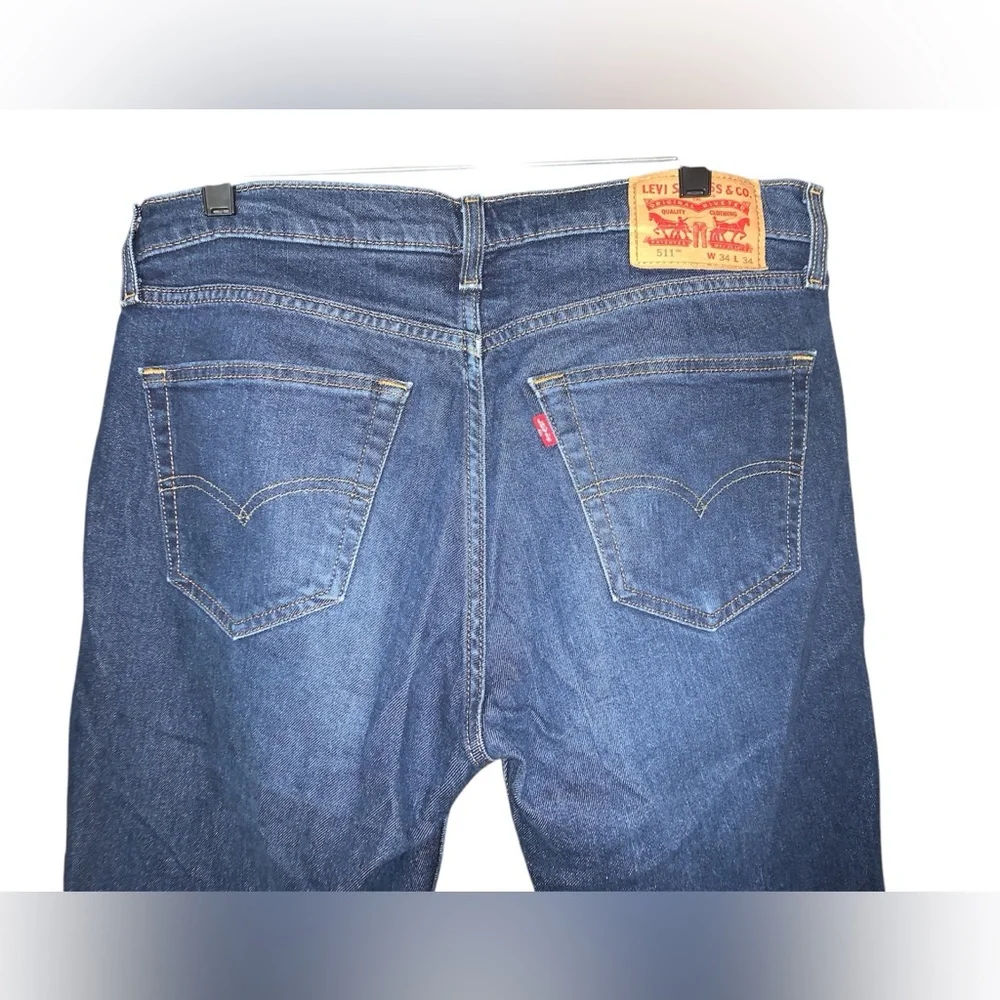 Levi’s Mens 511 Slim Fit‎ Dark Wash Jeans Size 34/32